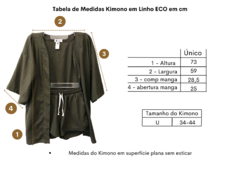 Kimono em linho ECO Cru - loja online