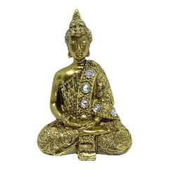 Enfeite Buda Dourado 10 cm
