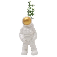 Astronauta Porcelana Miniatura Decoração Branco - comprar online