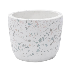 Cachepot Cerâmica Granilite Branco - comprar online