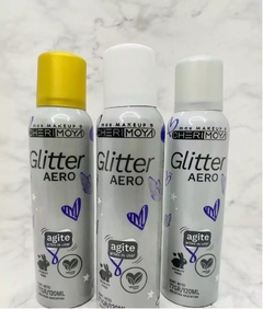 Spray con glitter para pelo y ropa