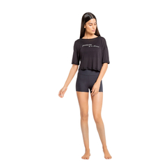 Blusa Live Cropped Positive Comfy Feminino - The Fit Brand