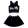 Combo BE LOVED Black Top + Pollera con Short - tienda online