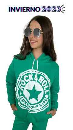 BUZO ROCK&ROLL VERDE - tienda online