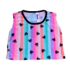 Musculosa Rayada Corazones N REBEL LOVE - URBANITO