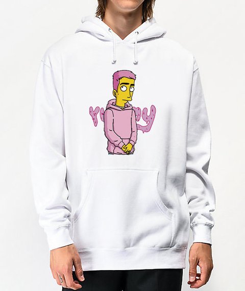 justin bieber in pink moletom com capuz