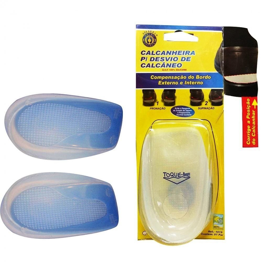Calcanheira Silicone Desvio De Calcâneo Transparente Bilateral Par 10