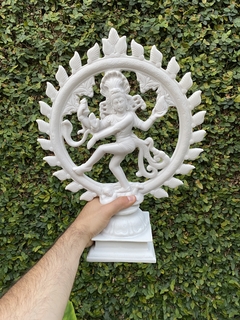 Shiva Nataraja Meditação - Marmorite (42cm) - Zenz Arts | Budas, Ganeshas, Decoração Indiana e Muito mais!