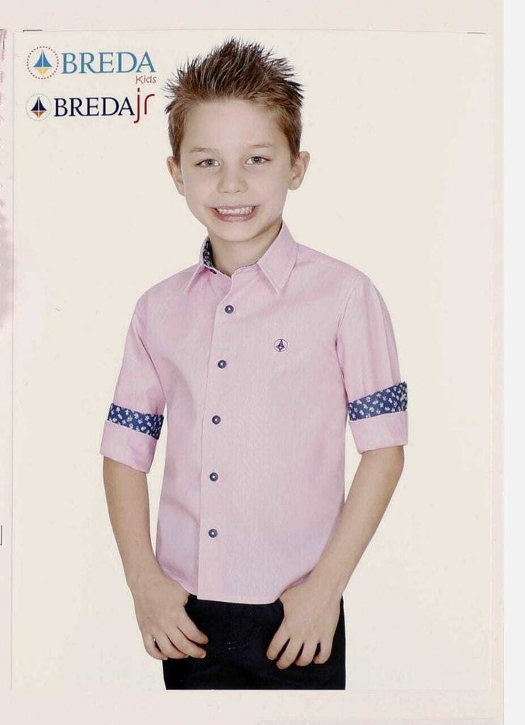 Camisa Infantil Breda Rosa c/risca - Comprar em DSOCIAL