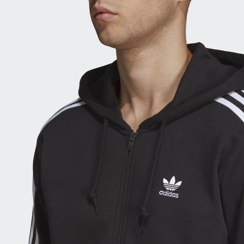 the brand with three stripes moletom com capuz