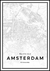 Quadro Mapa de Amsterdam