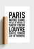 Quadro Pontos Turísticos de Paris - loja online