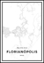 Quadro Mapa de Florianópolis