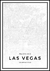 Quadro Mapa de Las Vegas