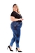 Calça Jeans Skinny Media Manchada Desfiada Mod CH1604 Plus na internet