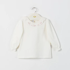 REMERA M/LARGA CUELLO VOLADO NATURAL