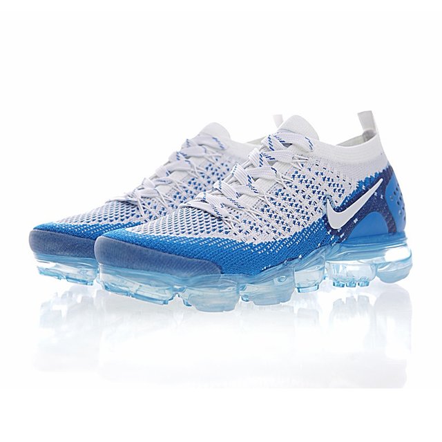 vapormax azules y blancas
