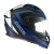 Casco Speed SUZUKA Mate Negro Azul Blanco - MAC HELMETS | Cascos e Indumentaria para Motociclistas