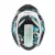 Casco Rock Eddie Blanco Verde Brillo