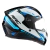 Casco Integral Bass ZEPPELIN Azul Celeste Blanco Brillo - MAC HELMETS | Cascos e Indumentaria para Motociclistas