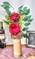 ROSAS Artificiais Vermelhas + Vaso De BAMBU Arranjos Flores - comprar online