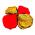 Pacote 1000 Pétalas de Rosas Seda Artificiais - Vermelho + Ouro