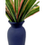 Plantas Artificiais + Vaso Ceramica AZUL VERY PERI Violeta - Decoração com Flores Artificiais | Bonito Decora
