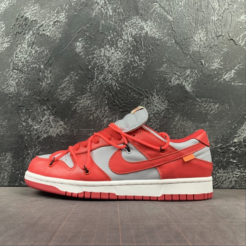 sb dunk off white red