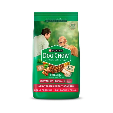 Dog Chow - Adulto Raza Mediana y Grande Carne y Pollo Doble proteína