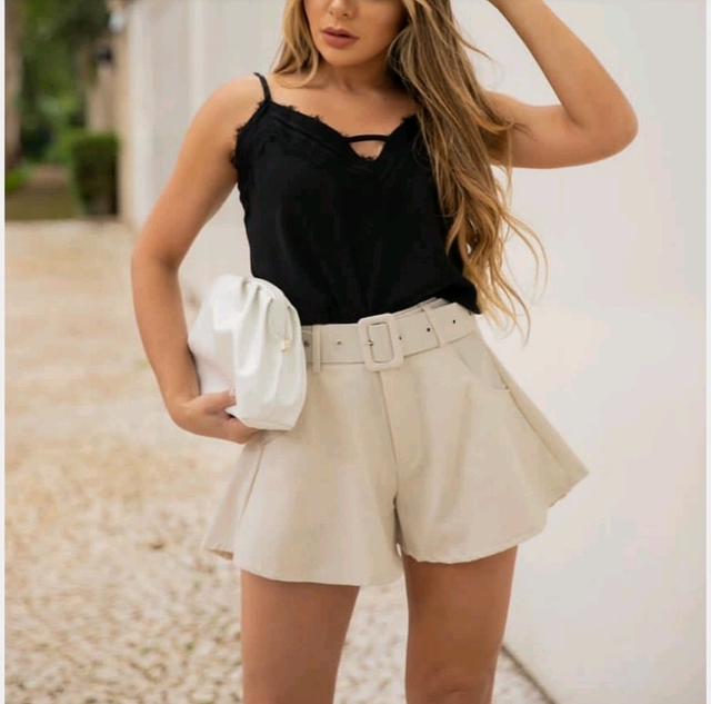 short pano mole com cinto