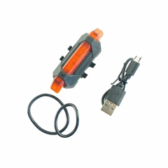 LUZ TRASERA ROJA RECARGABLE USB DC-918