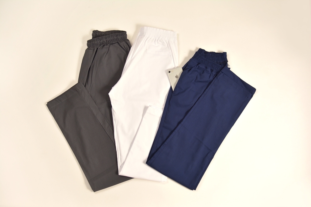 Pantalón chupin elastizado hombre BLANCO