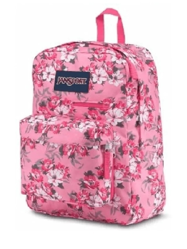 Mochila Jansport Digibreak flores rosas