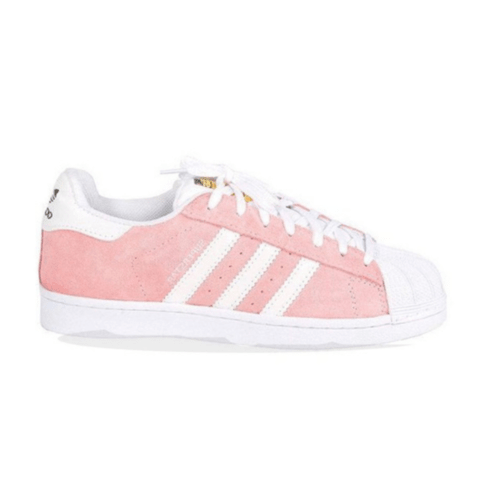 super star adidas rosa