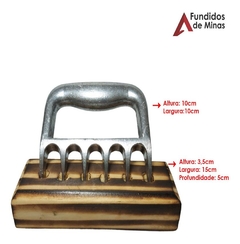 Garfo para Churrasco SG 6 dentes com Suporte em Madeira - Agro Agropecuária  Store