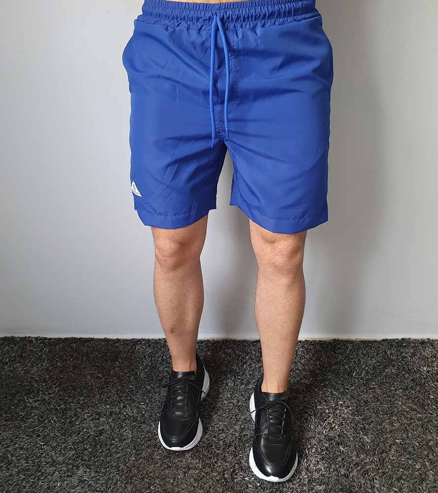 short de praia azul