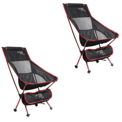 Combo - 2 Cadeiras Chair Two Alumínio Portable Style na internet