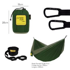 Rede de Descanso Camping Portátil Dupla Com Cinta - Portable Style - comprar online