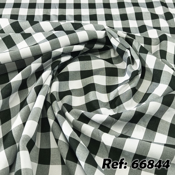 Tecido Oxford Xadrez Preto E Branco