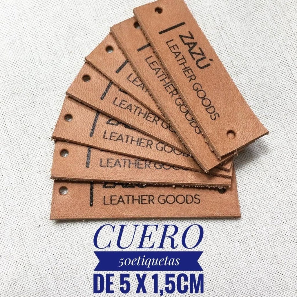 Pack Etiquetas de cuero de 5 x 1,5 cm - Tinxir