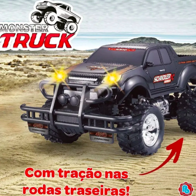 Carrinho Controle Remoto Monster Truck Junior - Polibrinq