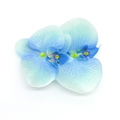 Flor Orquidea Dupla Pente Azul - comprar online