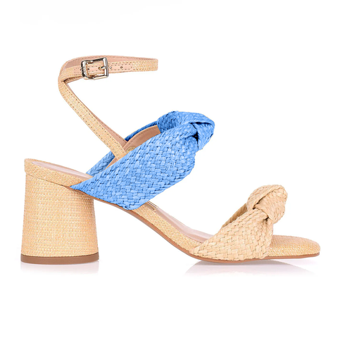 SANDÁLIA UZA SHOES SALTO BLOCO MÉDIO B16B740A0003