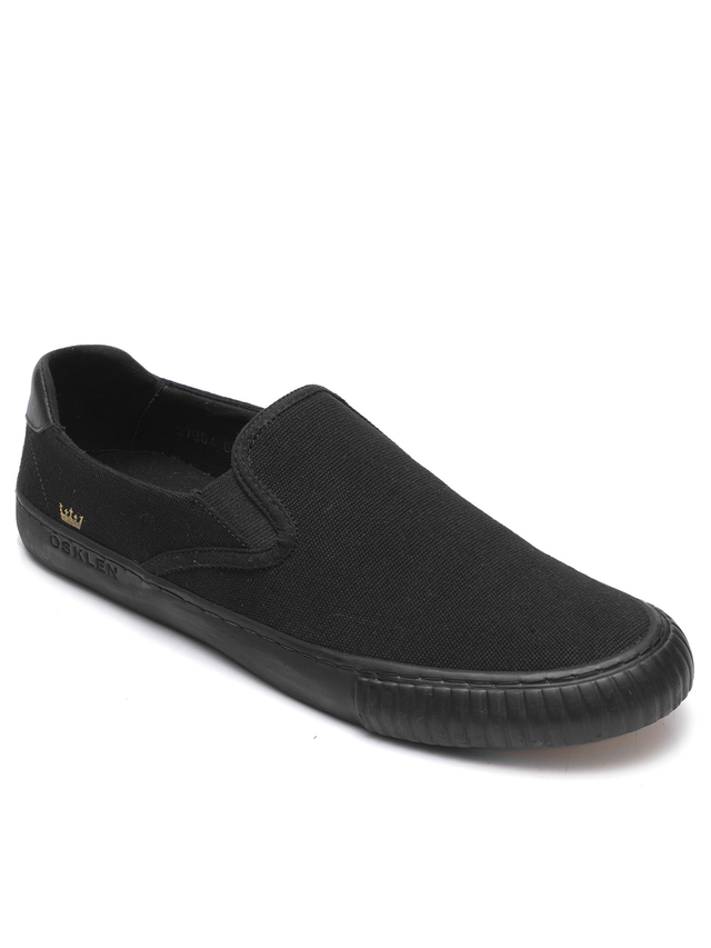 TENIS OSKLEN MASCULINO CANVAS SLIP ON BLACK SOLE 57904