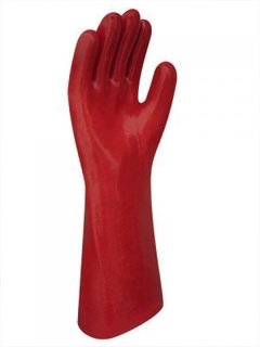 GUANTE PVC ROJO LARGO LIVIANO 40CM