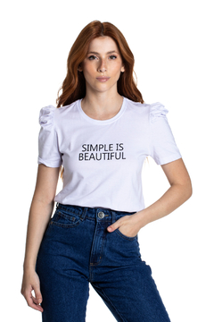 Blusa Feminina Puffed Simple is Beautiful - comprar online