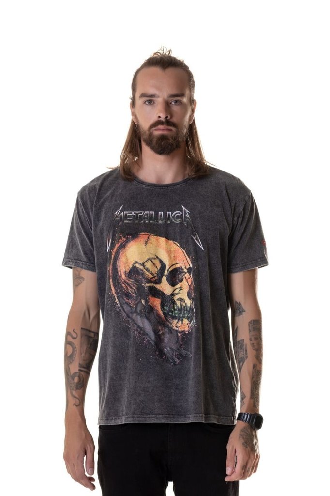 camiseta do metallica masculina