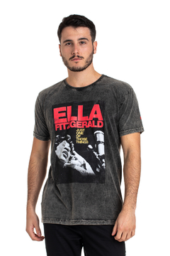 Camiseta Masculina Estonada Ella Fitzgerald