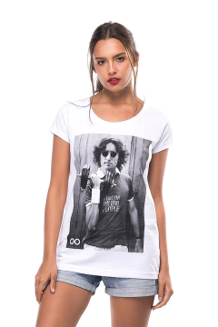 Camiseta Feminina Lost Portraits John Lennon