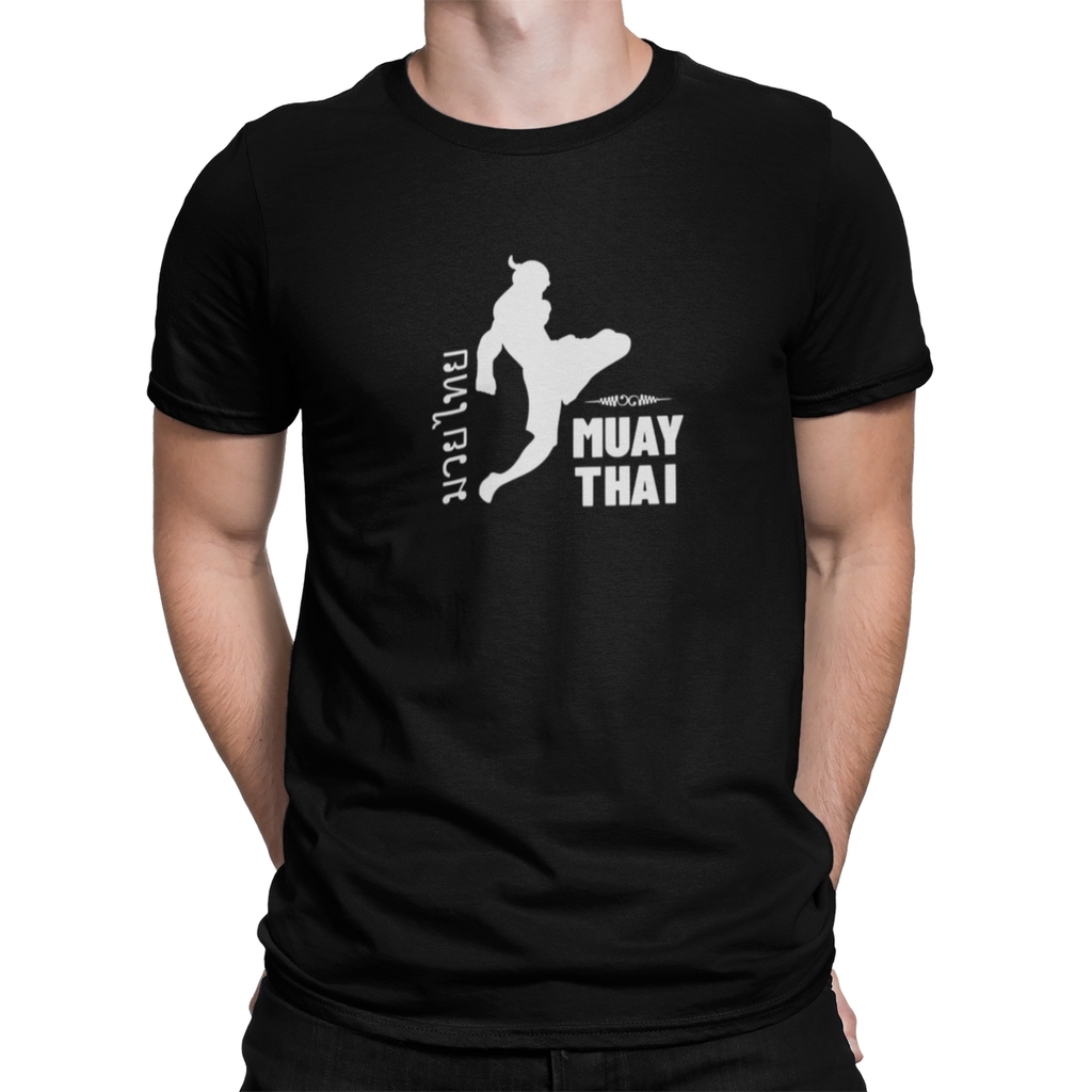 Camiseta Camisa Muay Thai Luta Versão Nova Masculino Preto